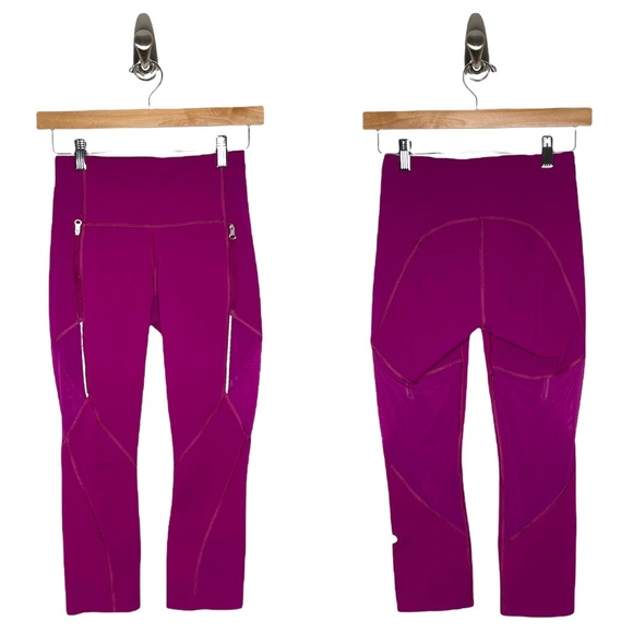 lululemon | Rush Hour 21" Crop Deep Fuschia 4 - Picture 8 of 10
